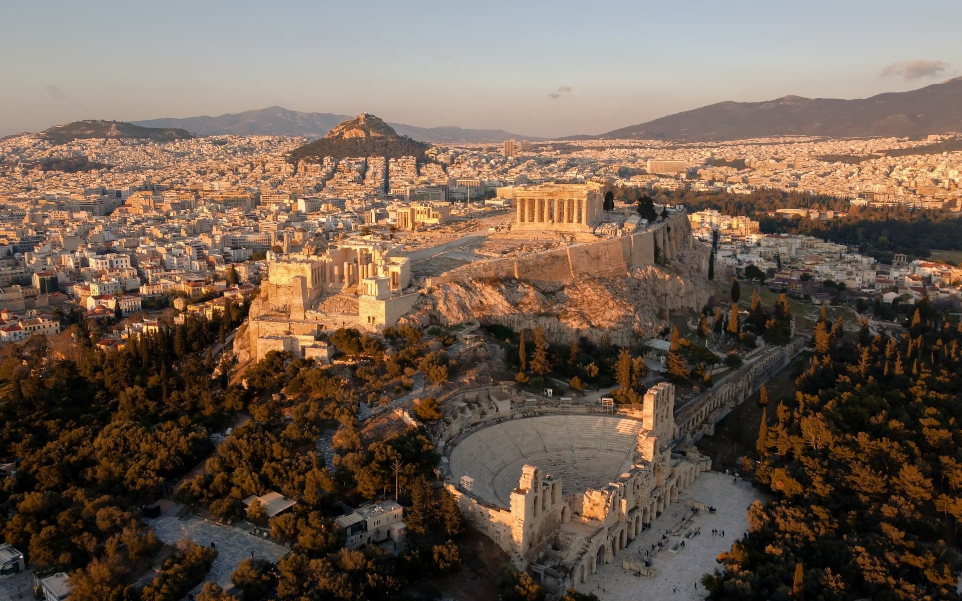Athens panoramic view