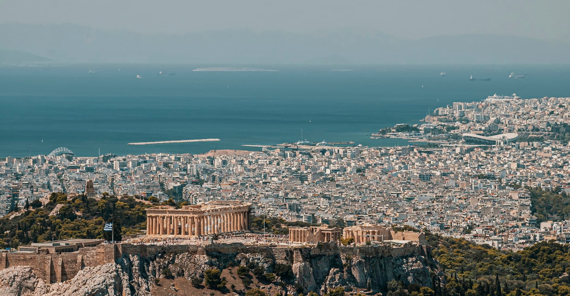 Athens panoramic view